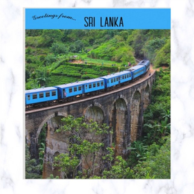 Train on Nine Arch Bridge Road Sri Lanka Postcard (Creator Uploaded)