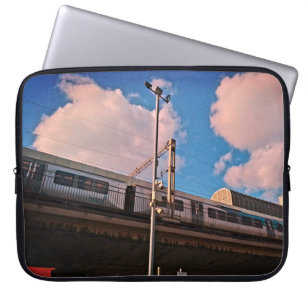 Train , on the tracks laptop sleeve