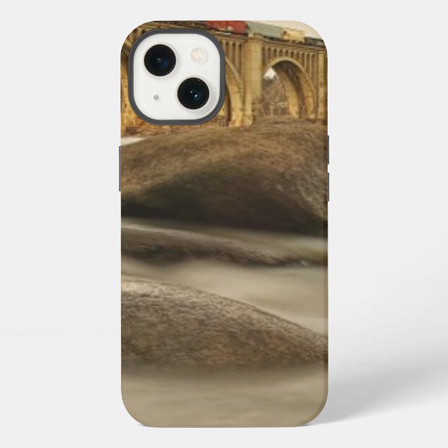 Train over James River iPhone Case (Back)
