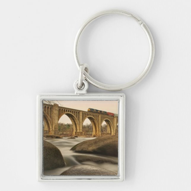 Train over James River Key Ring (Front)