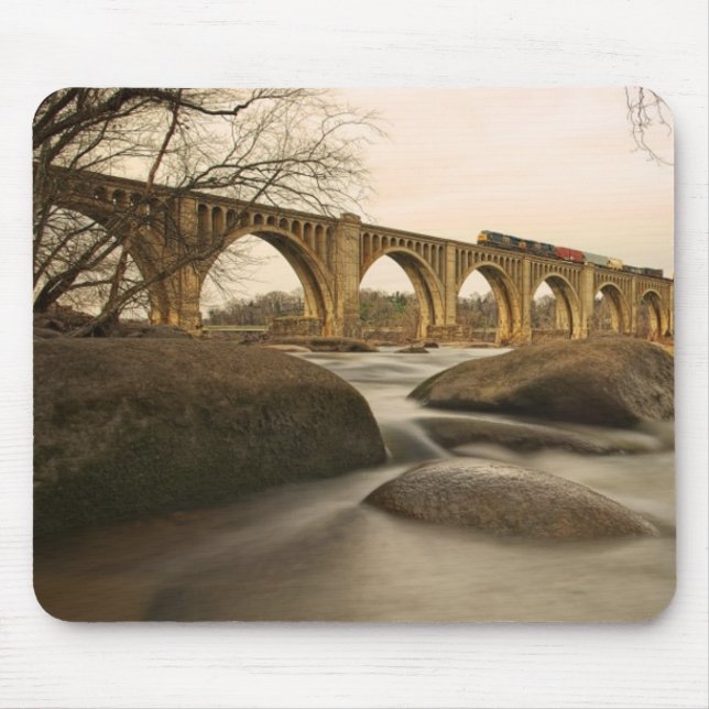 Train over James River Mouse Pad (Front)