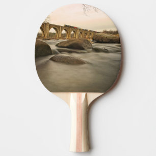 Train over James River Ping Pong Paddle