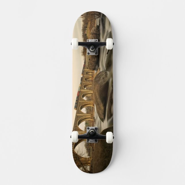 Train over James River Skateboard (Front)