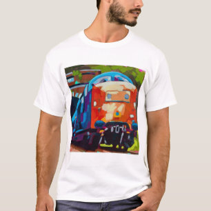 Train Painting - Gift for Train Enthusiasts T-Shirt