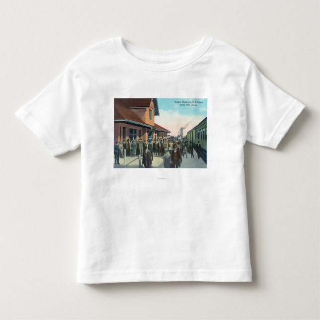 Train Passengers De-Boarding Toddler T-Shirt (Front)