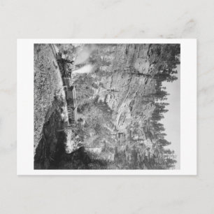 Train Passes through Elk Canyon near Postcard