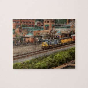 Train - Pittsburg, PA - Station Square Jigsaw Puzzle