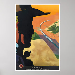 Train Poster Locomotive Print Bern Hill Railroad