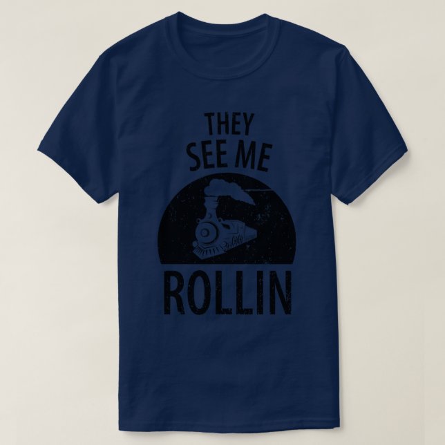 train railwayman trains driver T-Shirt (Design Front)