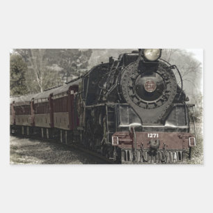 Train Rectangular Sticker