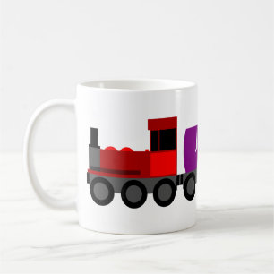 Train red coffee mug