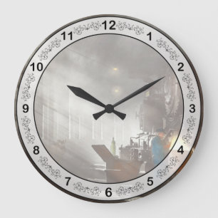 Train - Repair - Smoking section 1942 Large Clock