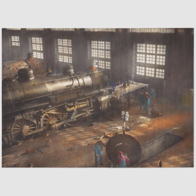 Train - Repair - Third door on the right 1942 Tissue Paper (Front)