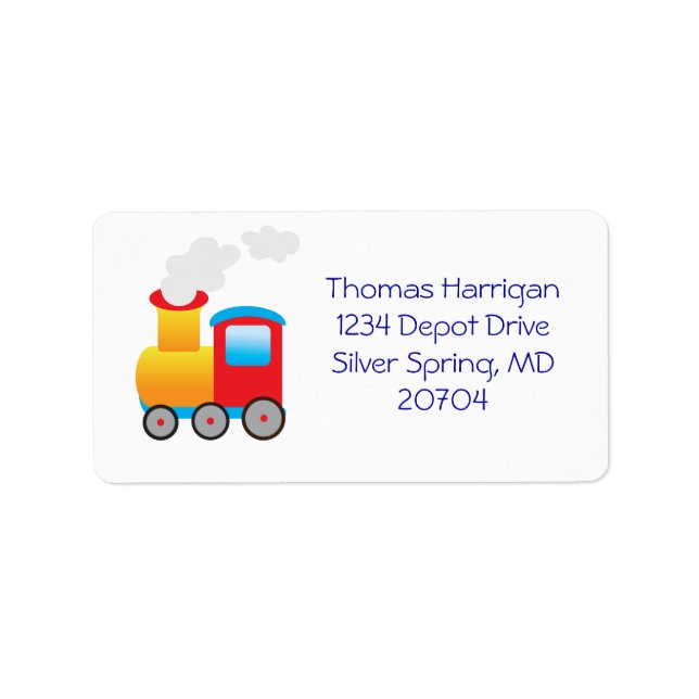 Train Return Address Labels (Front)