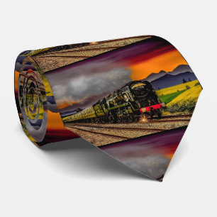 Train Scene Necktie