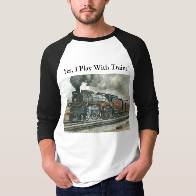 Train Shirt - 3/4 Sleeve Raglan (Front)