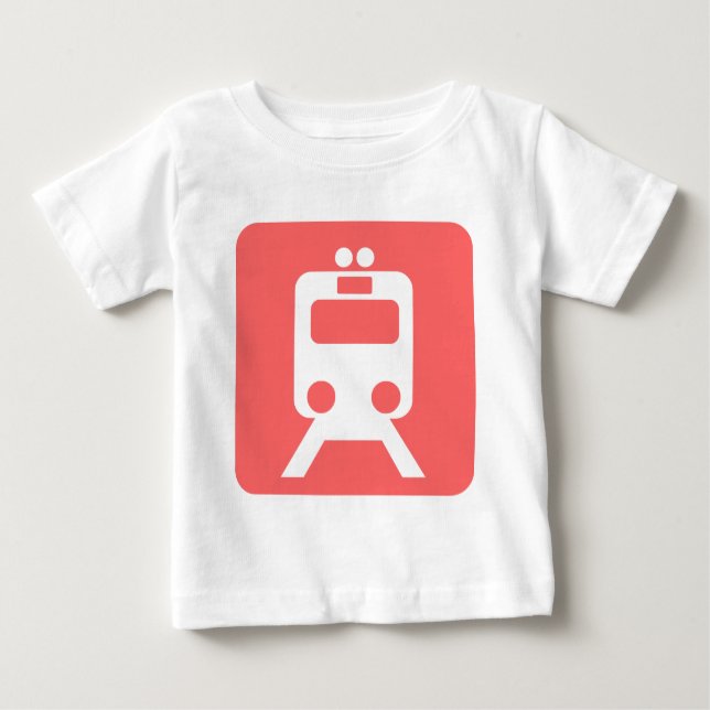 Train Sign - Baby T-Shirt (Front)