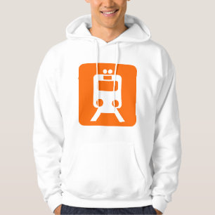 Train Sign - Orange Hoodie