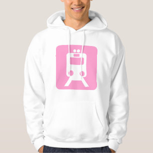 Train Sign - Pink Hoodie