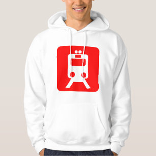 Train Sign - Red Hoodie