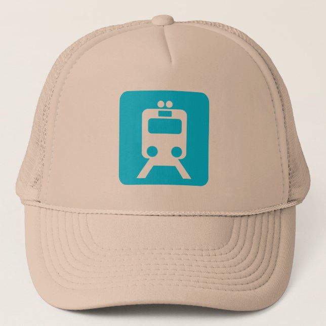 Train Sign - Trucker Hat (Front)