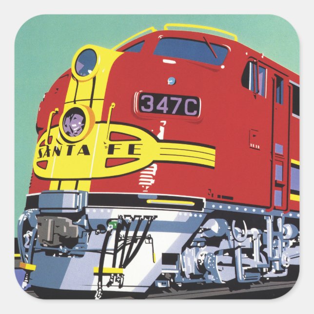 Train Square Sticker (Front)