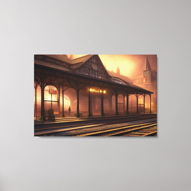  Train Station Canvas Print (Front)
