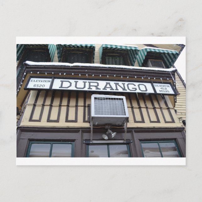 Train Station in Durango, Colorado Postcard (Front)