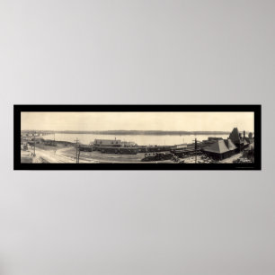 Train Station Keokuk Photo 1907 Poster