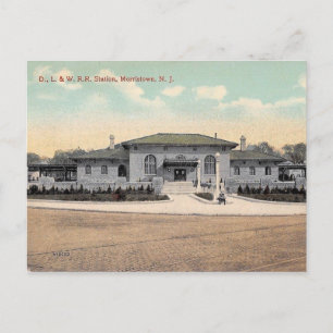 Train Station, Morristown, New Jersey Vintage Postcard