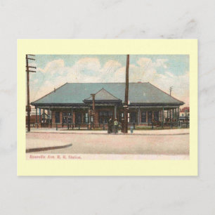 Train Station, Newark, New Jersey Vintage Postcard