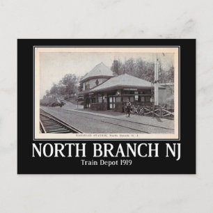 Train Station, North Branch, New Jersey, Vintage Postcard