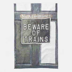 TRAIN STATION TEA TOWEL