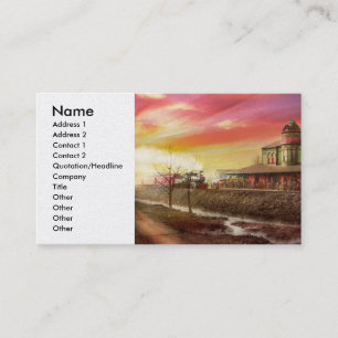 Train Station - The early train 1900 Business Card