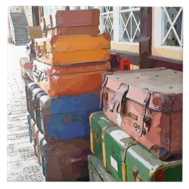 TRAIN STATIONS CERAMIC TILE (Front)