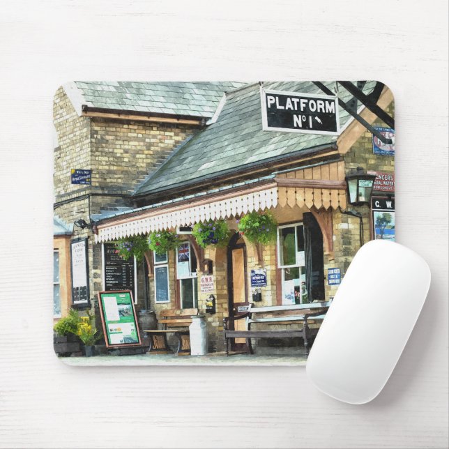 TRAIN STATIONS MOUSE PAD (With Mouse)