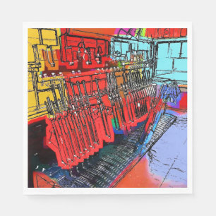 TRAIN STATIONS NAPKIN