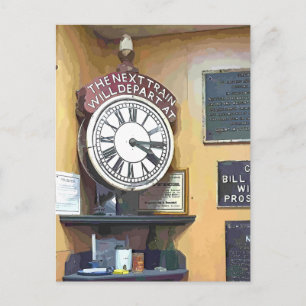 TRAIN STATIONS POSTCARD