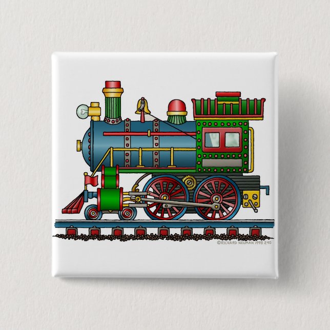 Train Steam Engine Choo Choo Pins (Front)