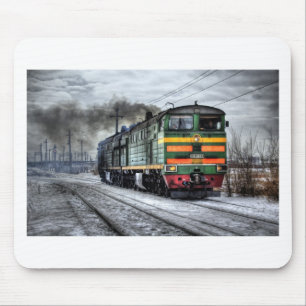Train Steam Railroad Steampunk Engine Destiny Mouse Pad