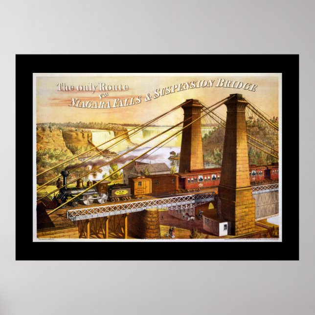 Train Steam Railroad Steampunk Engine Destiny Poster (Front)