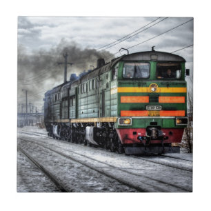 Train Steam Railroad Steampunk Engine Destiny Tile