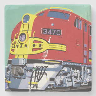 Train Stone Coaster