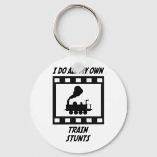 Train Stunts Key Ring
