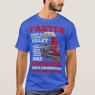 Train Superconductor Speed Railroad T-Shirt