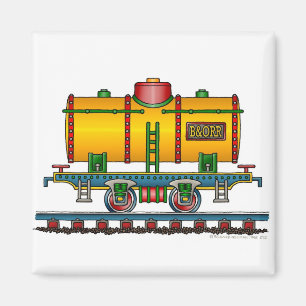 Train Tank Car Railroad Magnets