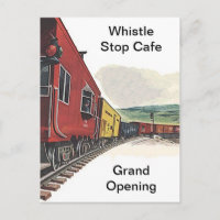 Train Theme Railroad RR Rail Travel depot POSTCARD