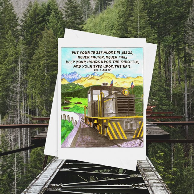 Train to Heaven Personalised Father's Day Card (Creator Uploaded)