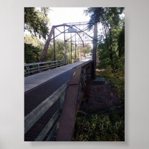 Train Track Bridge Steel Beam Poster