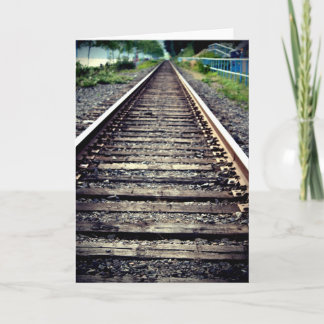 Train Track Greeting Card